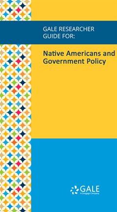 Cover image for Native Americans and Government Policy