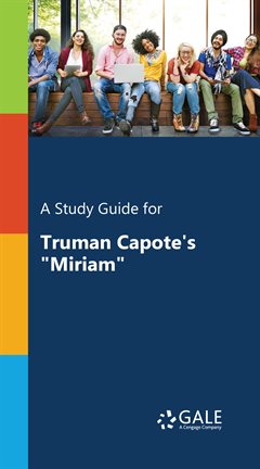 Cover image for A Study Guide for Truman Capote's "Miriam"