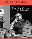 How to write a thesis cover image