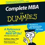 Complete MBA For Dummies : 2nd Edition cover image