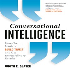 Conversational Intelligence Audiobook by Judith E. Glaser - hoopla