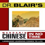 Dr. Blair's Mandarin Chinese in no time cover image