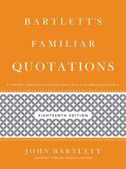 Bartlett's Familiar Quotations cover image