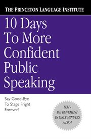 10 Days to More Confident Public Speaking cover image