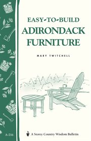 Easy-to-build Adirondack furniture cover image