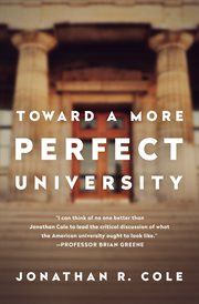 Toward a More Perfect University cover image
