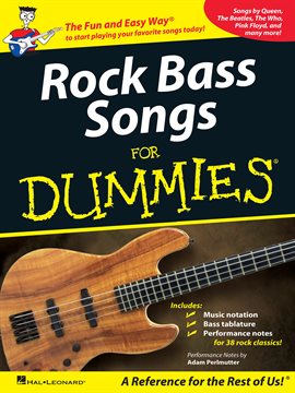 Cover image for Rock Bass Songs for Dummies (Music Instruction)