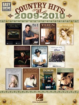 Umschlagbild für Country Hits of 2009-2010 (Songbook)