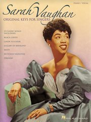 Sarah vaughan - original keys for singers (songbook) cover image