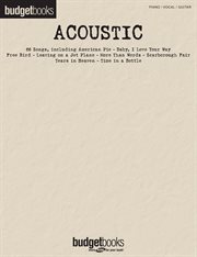 Acoustic (songbook). Budget Books cover image