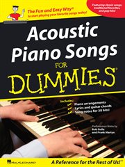 Acoustic piano songs for dummies (songbook) cover image