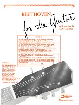 Cover image for Beethoven for Guitar (Songbook)