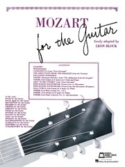 Mozart for guitar (songbook) cover image