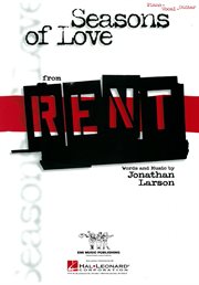 Seasons of love (from rent) (sheet music) cover image