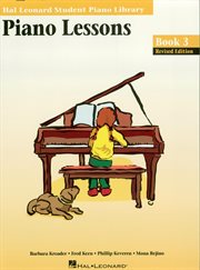 Piano lessons book 3 (music instruction). Hal Leonard Student Piano Library cover image