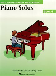 Piano solos book 4 (music instruction). Hal Leonard Student Piano Library cover image