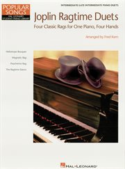 Joplin ragtime duets (songbook). Hal Leonard Student Piano Library Popular Songs Series Intermediate - Level 5 1 Piano, 4 Hands cover image