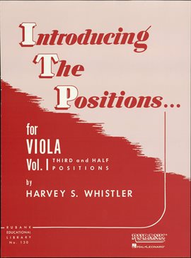 Cover image for Introducing the Positions for Viola (Music Instruction) Volume 1 - Third and Half Positions
