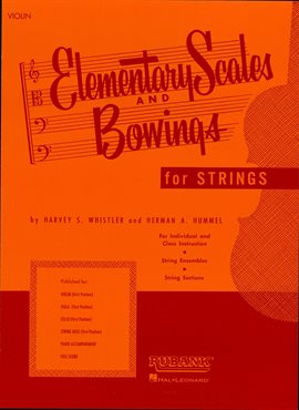 Cover image for Elementary Scales and Bowings - Violin (Music Instruction)