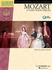 Mozart - 15 easy piano pieces (songbook) cover image