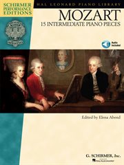 Mozart - 15 intermediate piano pieces (songbook) cover image