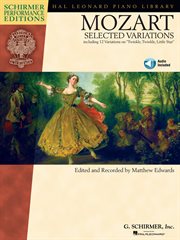 Mozart - selected variations (songbook). Piano cover image