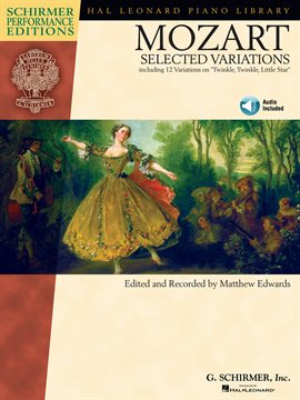 Cover image for Mozart - Selected Variations (Songbook)