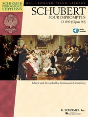 Schubert - four impromptus, d. 899 (0p. 90) (songbook). Schirmer Performance Editions Series cover image