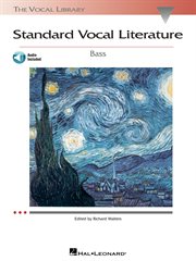 Standard vocal literature - an introduction to repertoire (songbook). Bass cover image