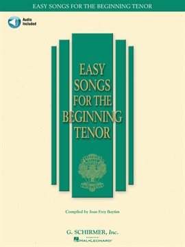 Cover image for Easy Songs for the Beginning Tenor (Songbook)
