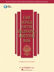 Easy songs for the beginning baritone/bass (songbook) cover image
