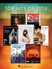 Top hits of 2013 easy piano songbook cover image
