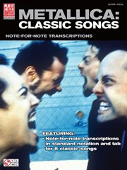 Metallica: classic songs for guitar (songbook). Note-for-Note Transcriptions with DVD cover image