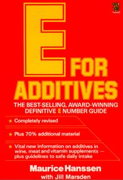 E for additives cover image