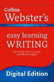 Collins Webster's easy learning writing cover image