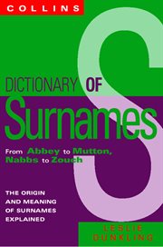 Dictionary of surnames cover image