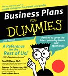 Business plans for dummies cover image