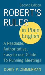 Robert's Rules in plain English cover image