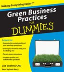 Green business practices for dummies cover image
