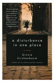 A disturbance in one place : a novel cover image