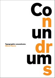 Conundrums : typographic conundrums cover image