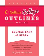Elementary algebra cover image
