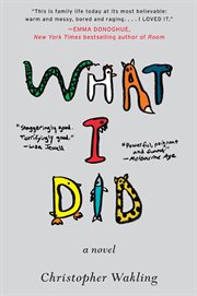 What I did : a novel cover image