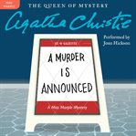 A murder is announced : a miss marple mystery cover image