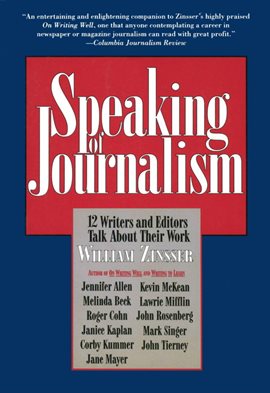 Cover image for Speaking of Journalism