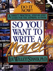 So you want to write a novel cover image
