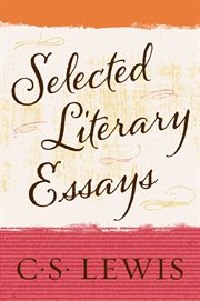 Selected literary essays cover image