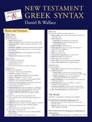 New testament greek syntax laminated sheet cover image