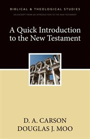 A quick introduction to the new testament : a zondervan digital short cover image