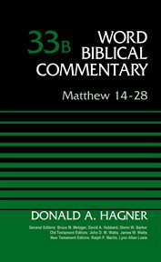 Matthew 14-28, Volume 33B cover image